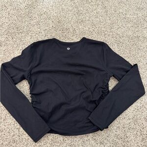 NWOT Lululemon All It Takes Ribbed Long Sleeve. Black size 6.